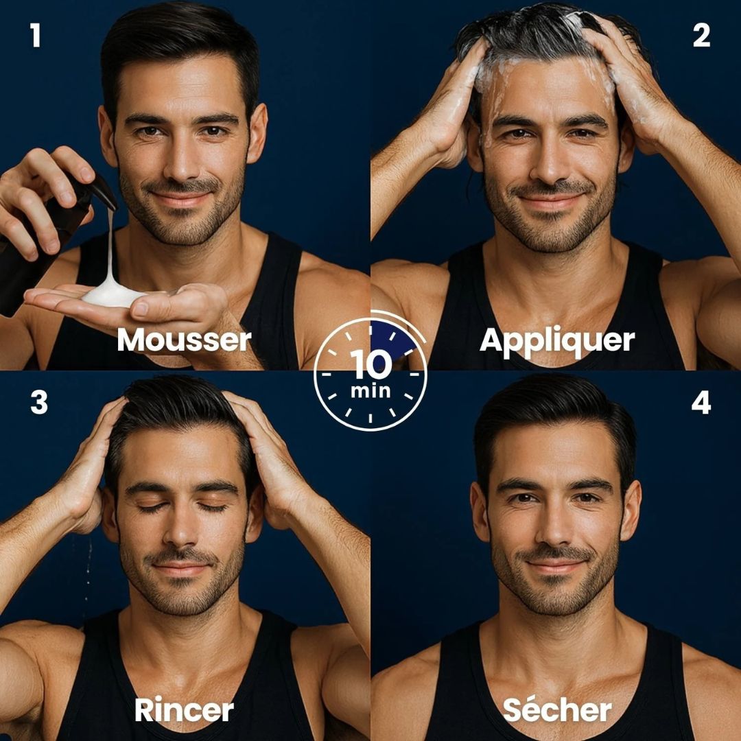 Shampooing colorant instantané Homme