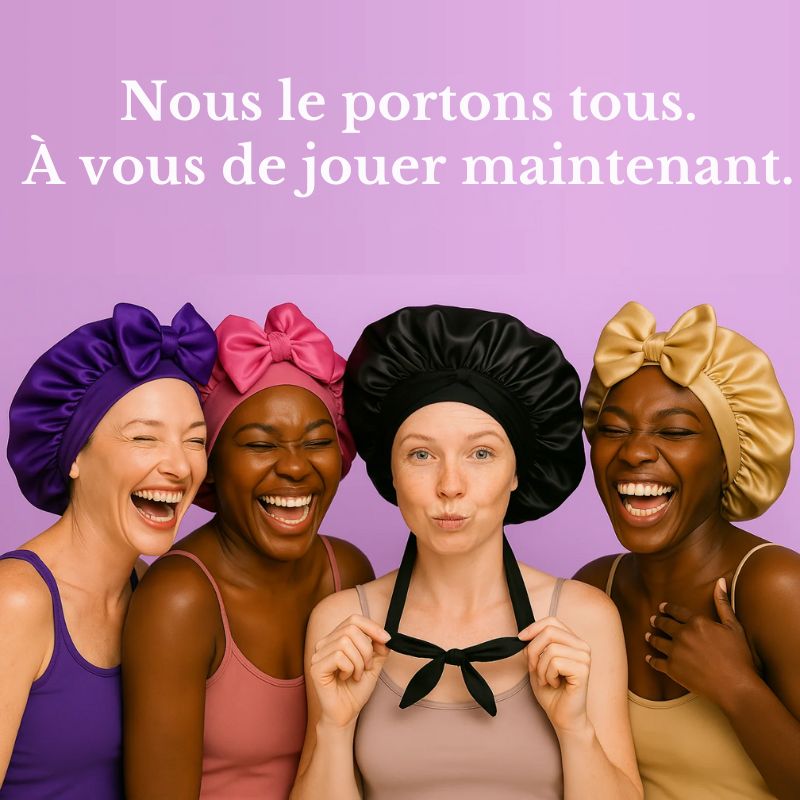 Bonnet de nuit en satin