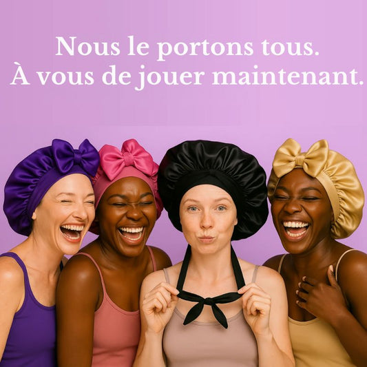 Bonnet de nuit en satin