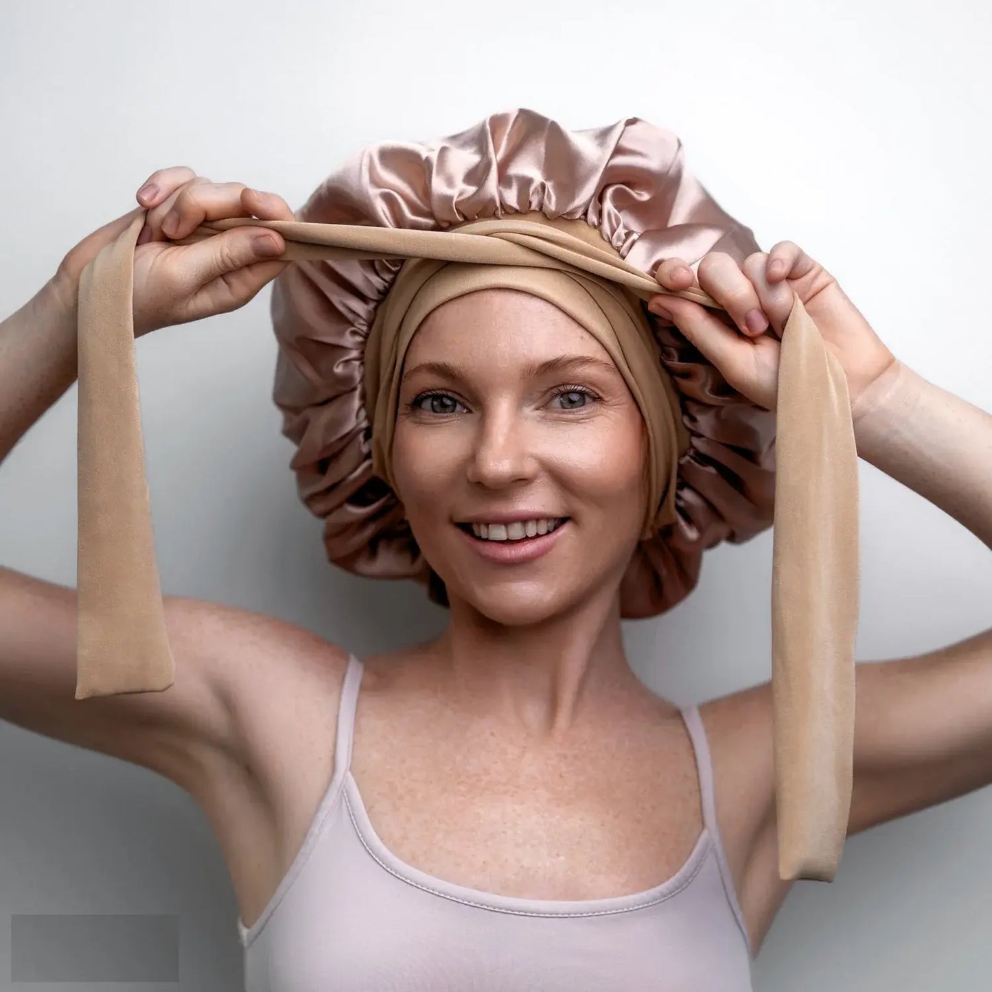 Bonnet de nuit en satin